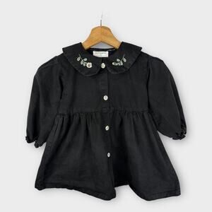 Mud Kingdom Girls size 110cm 4T Embroidered Shirt Dress Cottagecore